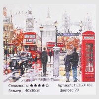 Картини за номерами 31435 (30) TK Group, Зимовий Лондон, 40х30 см, в коробці