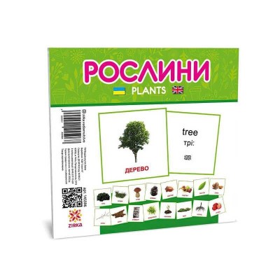 гр Картки міні Світ рослин 145596 -110110 мм. (40) укр Ранок