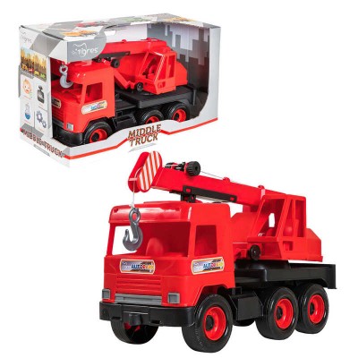 гр Автокран Middle truck (червоний) 39487 (4) Tigres, в коробці