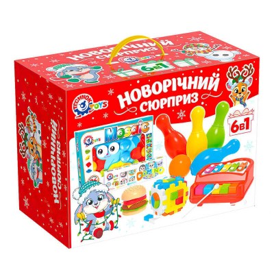 гр Набір іграшок Технок 8829 (3) Technok Toys, скилофон, сортер, логічні ігри, мозаїка, у коробці