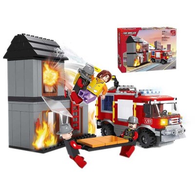 Конструктор AUSINI 21704 (122) Пожежна бригада, 380 елементів, у коробці