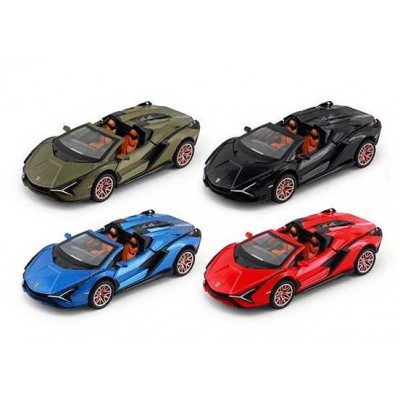 Машина 65003 (72) Авто Експерт, 4 кольори, металопластик, 1:32, звук, світло, інерція, відчиняються двері, у коробці, МІКС