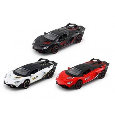 Машина 72009 (72) Авто Експерт 3 кольори, металопластик, 1:32, звук, світло, інерція, відчиняються двері, багажник, у коробці, МІКС
