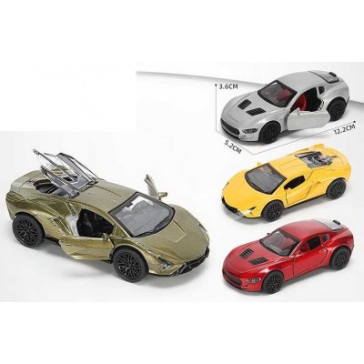 Машинка MG - 12551 (1202) Авто Експерт, 4 види, металопластик, 1:36, звук, світло, інерція, відчиняються двері, в коробці, ВИДАЄТЬСЯ МІКС ВИДІВ