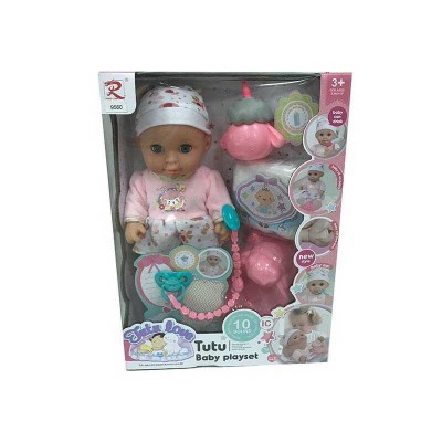 Пупс 9560 (24) Tutu Baby playset, музичний чіп, характерні звуки та фрази, заплющує очі, аксесуари, в коробці