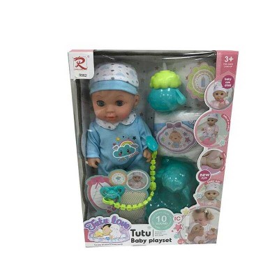 Пупс 9562 (24) Tutu Baby playset, музичний чіп, характерні звуки та фрази, заплющує очі, аксесуари, в коробці