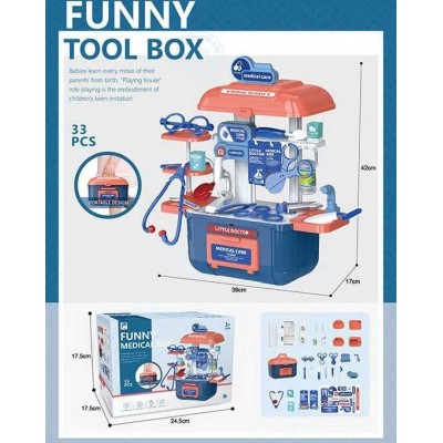 Набір лікаря 628 A 22 (362) Funny medical box, 33 елементи, у коробці