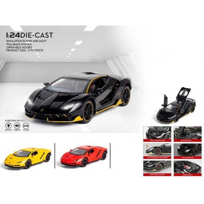 Машинка GT - 01260 (242) Авто Експерт, 3 кольори, металопластик, 1:24, звук, світло, інерція, рухомі елементи, у коробці, ВИДАЄТЬСЯ МІКС ВИДІВ