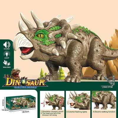 Динозавр 904 A (422) ходить, виляє хвостом та головою, відтворює звуки, язик підсвічується червоним, в коробці