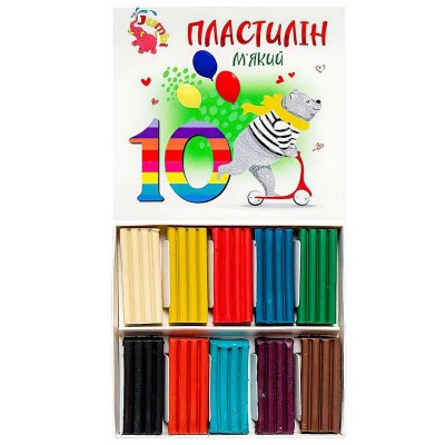 гр Пластилін. 10 кольорів 4820274630040 (78) Jumbi