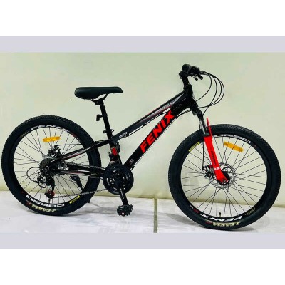 Велосипед Спортивний Corso 24 дюйми «FENIX» FX-24016 (1) рама алюмінієва 11’’, обладнання Saiguan 21 швидкість, зібран на 75