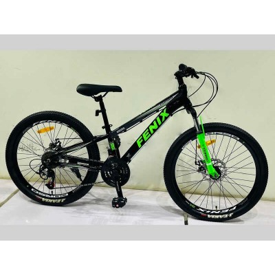 Велосипед Спортивний Corso 24 дюйми «FENIX» FX-24365 (1) рама алюмінієва 11’’, обладнання Saiguan 21 швидкість, зібран на 75