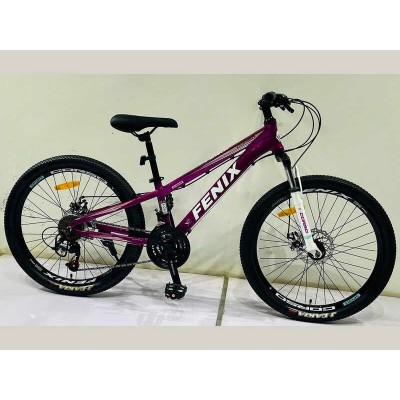 Велосипед Спортивний Corso 24 дюйми «FENIX» FX-24459 (1) рама алюмінієва 11’’, обладнання Saiguan 21 швидкість, зібран на 75