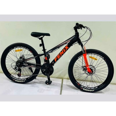 Велосипед Спортивний Corso 24 дюйми «FENIX» FX-24650 (1) рама алюмінієва 11’’, обладнання Saiguan 21 швидкість, зібран на 75