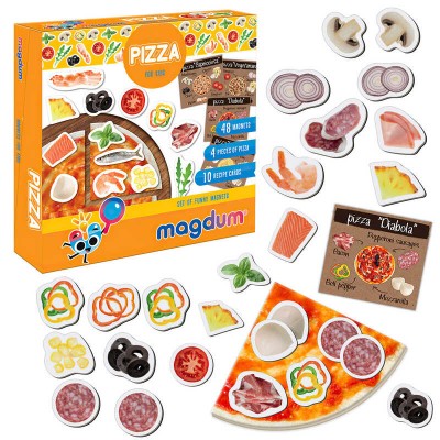 гр Магнітна гра ML4031-27 EN (24) Magdum, Pizza, 48 магнітів, картки, англ. мова, в коробці