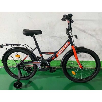 Велосипед 20 дюймів 2-х колісний CORSO MAXIS CL-20475 (1) ручне гальмо, дзвіночок, додаткові колеса, ЗІБРАНИЙ НА 75, в коробці