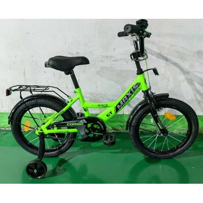 Велосипед 16 дюймів 2-х колісний CORSO MAXIS CL-16501 (1) ручне гальмо, дзвіночок, сидіння з ручкою, додаткові колеса, ЗІБРАНИЙ НА 75, в коробці