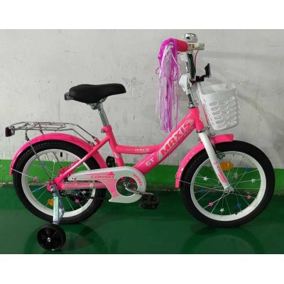 Велосипед 20 дюймів 2-х колісний CORSO MAXIS CL-20703 (1) кошик, прикраси, ручне гальмо, дзвіночок, додаткові колеса, ЗІБРАНИЙ НА 75, в коробці