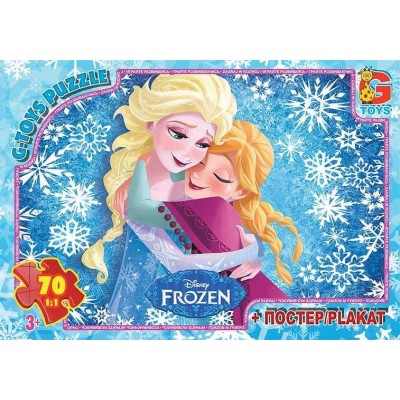 гр Пазли 70 eл. G Toys Frozen FR 054 (62) + постер