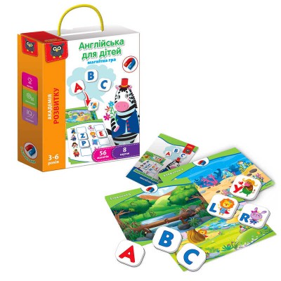 гр Гра розвиваюча магнітна Англійська для дітей (укр) - VT5411-09 (6) Vladi Toys