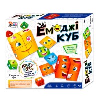 гр Настільна гра Емоджі куб 68831 (162) 4FUN Game Club, 48 карток, дзвінок, кубики, в коробці