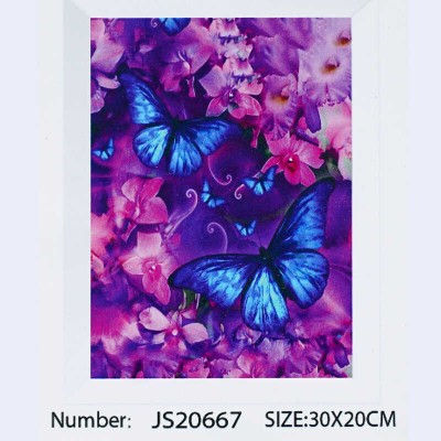 Алмазна мозаїка JS 20667 (50) TK Group, 20х30 см, “Метелики”, в коробці