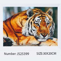Алмазна мозаїка JS 25399 (50) TK Group, 20х30 см, “Тигр”, в коробці