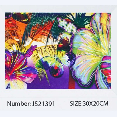 Алмазна мозаїка JS 21391 (50) TK Group, 20х30 см, Чарівний світ метеликів, в коробці