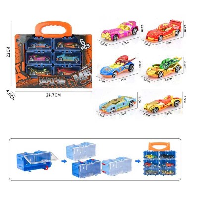 Набір машин 3101-4 (722), 6 металопластикових машин, окремі контейнери, в коробці