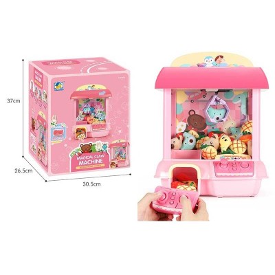 Гра LQL 3305 (8) Автомат з іграшками, підсвічування, звук, пульт керування, монетки, м’які іграшки, від батарейоквід мережі, в коробці