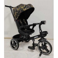 Велосипед 9155  390-07 BestTrike Marco (1) поворотне сидіння, складне кермо, колеса з прогумованим PU, кошик, телескопічна ручка, фара музична