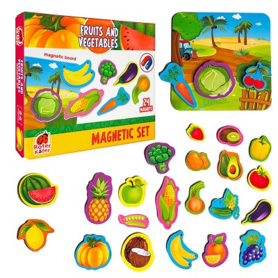 гр Магнітний набір Vegetables fnd fruits RK2090-06 (12) Vladi Toys, в коробці