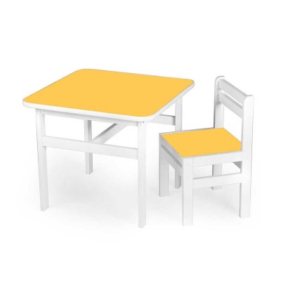 гр Стіл + стільчик дитячий, колір - жовтий DS-SP05 (1) у плівці