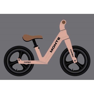 Велобіг «Corso Monte» SQ-07126 (1) нейлонова рама, нейлонова вилка, надувні колеса 12’’, в коробці