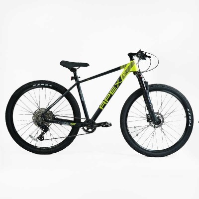 Велосипед Спортивний Corso APEX PX-29007 (1) рама алюмінієва 19``, обладнання Shimano Deore 12 швидкостей, вилка Santour повітряна, зібран на 75
