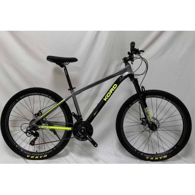 Велоcипед Спортивний Corso «Kord» 27.5 дюймів KD-02280 (1) рама алюмінієва 15.5’’, обладнання Shimano 21 швидкість, зібран на 75