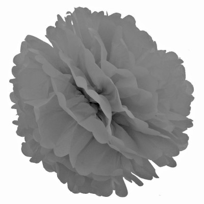 Декор бумажные Помпоны 25см (серый) Декор бумажные Помпоны 25см (серый)