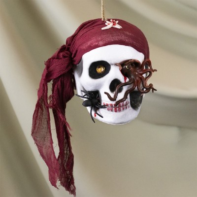 Декор подвесной череп Корсар 13796 (бордовый) Декор подвесной череп Корсар 13796 (бордовый)
