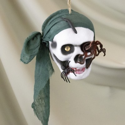 Декор подвесной череп Корсар 13797 (бутылочно-зеленый) Декор подвесной череп Корсар 13797 (бутылочно-зеленый)