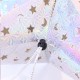 Декор новогодний подвесной Звезда 60см зеленый