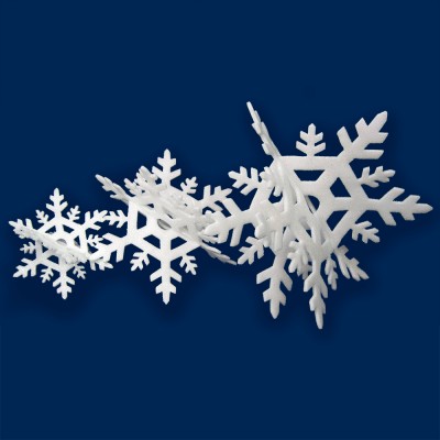 Снежинка 3Д блестящая набор (3 шт)