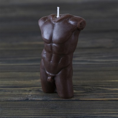 Декоративная восковая свеча торс Мужчины 13850 (шоколад) Декоративная восковая свеча торс Мужчины 13850 (шоколад)