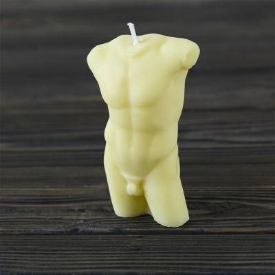 Декоративная восковая свеча торс Мужчины 13849 (шампань) Декоративная восковая свеча торс Мужчины 13849 (шампань)