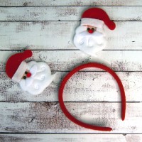 Обруч новогодний Дед Мороз на пружинках (уп. 12шт) Обруч новогодний Дед Мороз на пружинках (уп. 12шт)