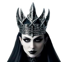 Корона Косплей Готическая Ворон (серебро антик)