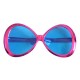 Очки Гигант круглые Металлик (фуксия)