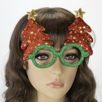 Очки Новогодние Елочки (красные)