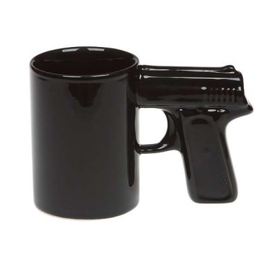 Чашка Пистолет (черная)