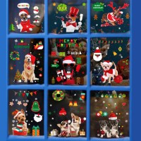 Интерьерная наклейка NG Merry Christmas Dogs JD2311 (9 листов А4)