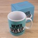 Кружка Гигант Никогда не сдавайся - Never give up